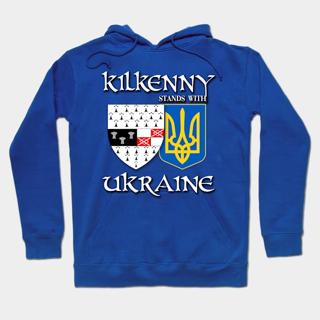 Kilkenny Ireland Stands with Ukraine Irish Ukrainian Design Hoodie by Ireland